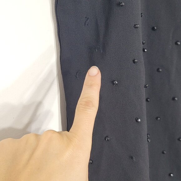 Jessica Black Evening Romper Faux Dress Sheer Back Zip Sleeveles Bead Detail 16P - Picture 7 of 12